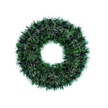 Imagem de Guirlanda de Natal Luxo 38cm - Enfeite de Porta com Galhos Cheios, Decorativa Festiva Premium, Ideal para Casa, Entrada Ampla e Ambientes Natalinos (LUXO VERDE 30CM)