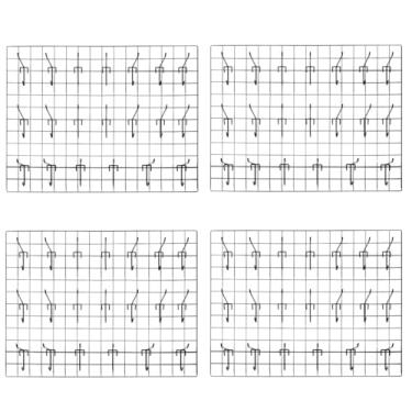Imagem de Kit Tela Painel Expositor Mural 60x100cm 80 Ganchos 15cm Para lojas