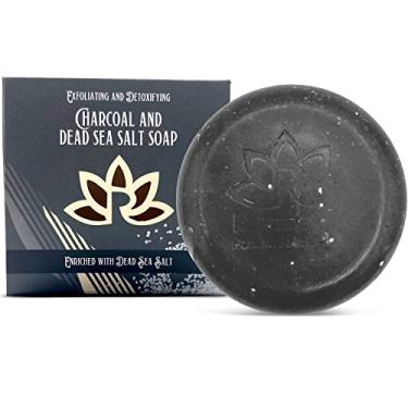Imagem de Relaxcation Sabonete natural masculino com aroma incrível e carvão ativado, sal do mar morto, azeite de oliva e óleo de coco - feito à mão nos EUA