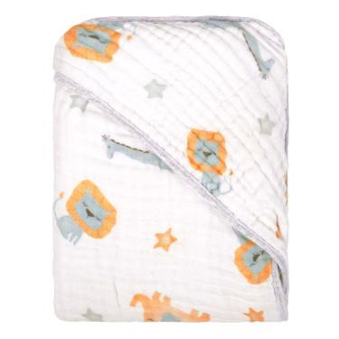 Imagem de Toalha de Banho Bebê Soft Com 3 Camadas De Fralda Baby Joy