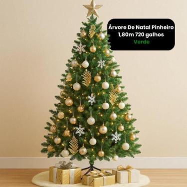Imagem de Árvore De Natal Pinheiro 1,80M - Verde - Tuut