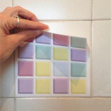 Imagem de Adesivo Destacável Pastilha para Cozinha 3D Mix Candy - TaColado, 15 x