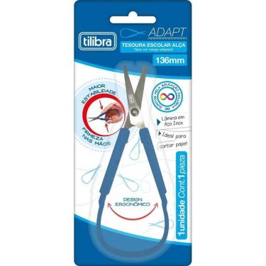 Imagem de Tesoura Escolar 136mm Com Alça Adaptada Tilibra