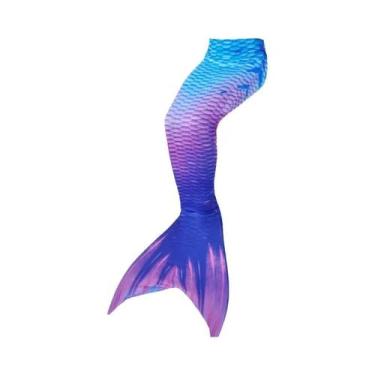 Imagem de Cauda De Sereia Roxa Para Crianças Para Natação, Respirável, Ajuste Pe