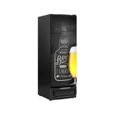 Imagem de Cervejeira Vertical com Porta de Vidro 572 Litros GCB57BIN Preta Gelopar Bivolt