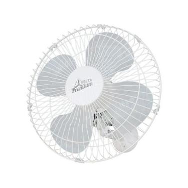 Imagem de Ventilador De Parede 50cm Oscilante Premium Branco Grade de Aço Branca