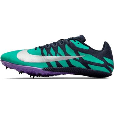 Imagem de Nike Zoom Rival S 9 Track & Field Shoe Obsidian/Metallic Silver/Emerald Size 12