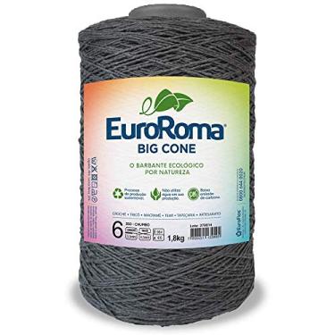 Imagem de Barbante Big Cone Colorido nº6 c/ 1,8kg EuroRoma - Cor 350 Chumbo