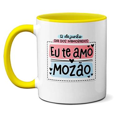 Imagem de Caneca Namorados All We Need Is Love Eu Te Amo Mozão (Amarela)