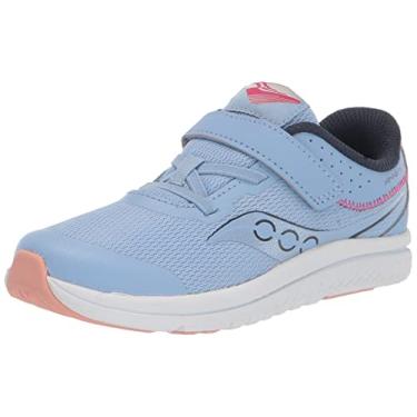 Imagem de Saucony Tênis infantil unissex Kinvara 14 fecho alternativo Jr, Azul claro, 4 Little Kid
