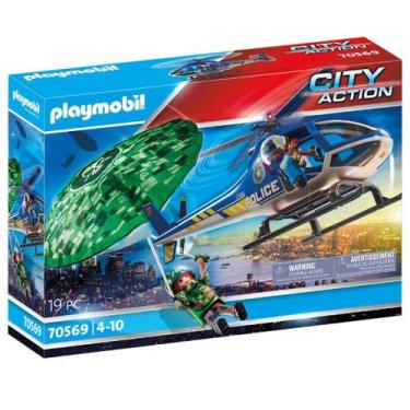 Imagem de Brinquedo Playmobil City Action Helicoptero De Busca 70569 - Sunny