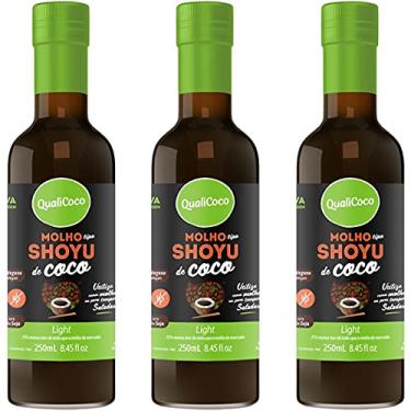 Imagem de Kit 3 Shoyu de coco Qualicôco 250ml
