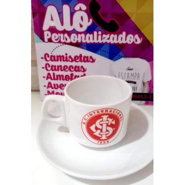 Imagem de Caneca De Cerâmica Com Pires Para Café Ou Chá Estampa Do Internacional