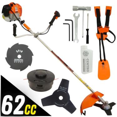 Imagem de Roçadeira Lateral Profissional À Gasolina Vulcan Vr620h 2T 62cc 3hp 10500rpm Com Carret...
