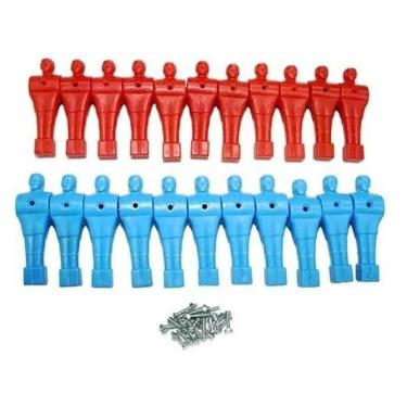 Imagem de 22 Bonecos Mesa Pebolim Totó Oficial Tacolândia Com Parafuso