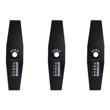 Imagem de Kit C/ 3 Faca/lamina P/ Roçadeiras Importadas Furo 25,4mm