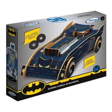 Imagem de Batmóvel Quebra-Cabeça 3D Quebra Cabeça Educativo Batman +3 - Xalingo