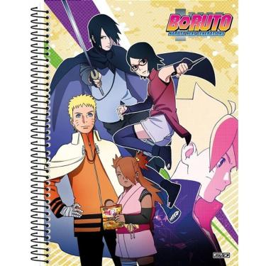 Imagem de Caderno Universitário Espiral Capa Dura 80 folhas - 1 matéria: Boruto