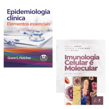 Imagem de Kit 2 Livros: Epidemiologia Clínica + Imunologia Celular E Molecular -