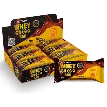 Imagem de WHEY GREGO BAR 12 UNIDADES - NUTRATA (DOCE DE LEITE HAVANNA)-Unissex