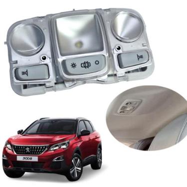Imagem de Lanterna Luz Teto Peugeot 3008 Allure 2020 3 Botões Original