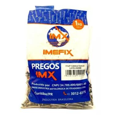 Imagem de Prego Com Cabeça Simples 17x27 1kg Imefix