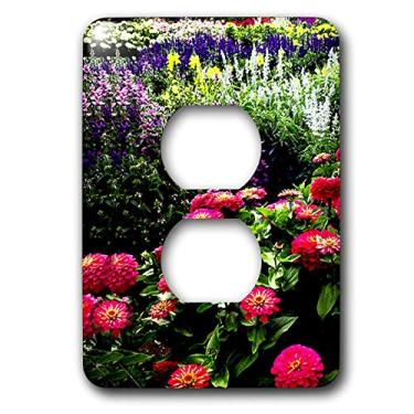 Imagem de 3dRose Tampa de tomada Zinnias rosa 15,24 cm (6") lsp_717_6"