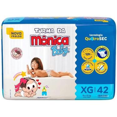 Imagem de Fralda Descartável Bebê Turma da Monica Baby Mega XG 42UN - Turma Da M