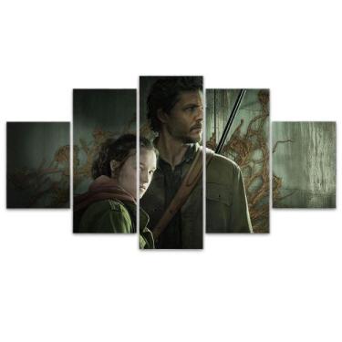 Imagem de Quadro Decorativo em Mosaico MDF Série The Last of Us Ellie e Joel - I