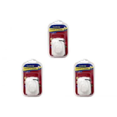 Imagem de Kit C/3 - Controle Ventilador Qualitronix Luz Sobrepor   ...