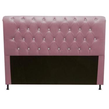 Imagem de Cabeceira Estofada Lady com Botões de Strass para Cama Box King Size 1