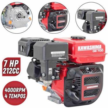 Imagem de Motor Estacionário Potente Kawashima GE-700 212cc 4 Tempos 7HP À Combu