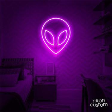 Imagem de luminaria letreiro Neon Led Et 60x50 luminoso decoração p/ selfie - Ne