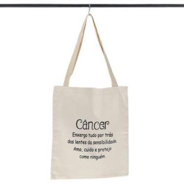 Imagem de Bolsa Ecobag  100% algodão Estampa CÂNCER  - CARIOCA MAIS