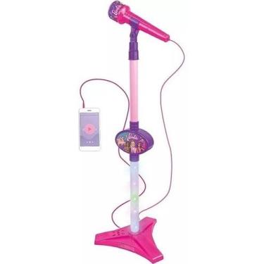 Imagem de Microfone Barbie Dreamtopia Com Pedestal Fun F0057-6