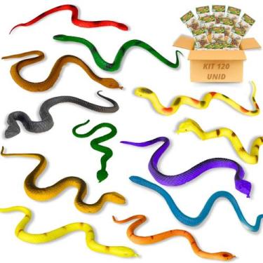 Imagem de Kit 15 Pacotes Cobras de Brinquedo Prenda Festa Junina Susto - Europio