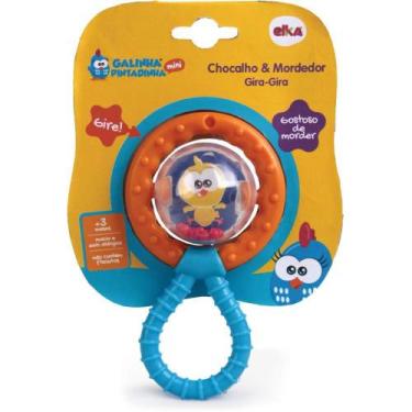 Imagem de Mordedor Infantil Galinha Pintadinha com Chocalho - ELKA