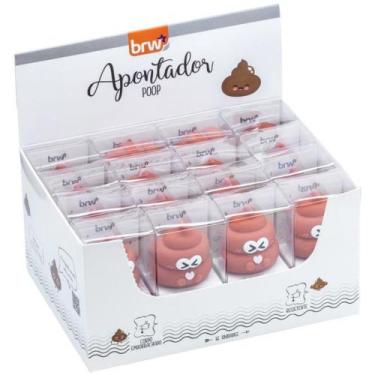Imagem de Apontador sem Depósito Poop Plástico - Display com 16 Unidades - BRW