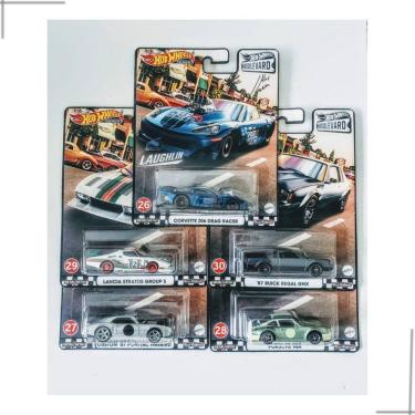 Imagem de Kit Hot Wheels 2021 Boulevard Mix F 26-30 Pneus de borracha