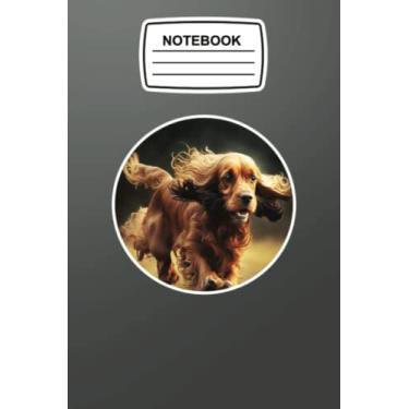 Imagem de Notebook: Playful English Cocker Spaniel, Journal Notebook Blank Lined Ruled 6x9 120 Pages