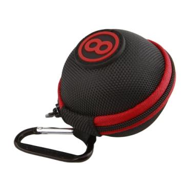 Imagem de Sinsilvie Estojo para Bola de Bilhar com Clipe. Bolsa para Bola de Bilhar, Bolas de Treinamento E Bolas de Sinuca. Estojo para Transporte de Bola de Bilhar de 2,24 Pol. (Vermelho)