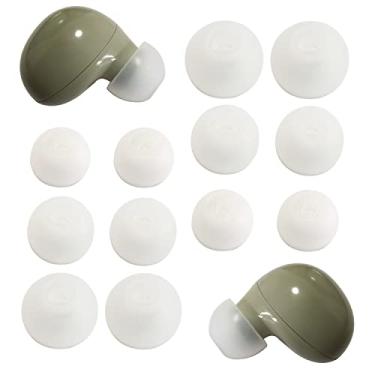 Imagem de Pontas de silicone para Galaxy Buds 2 pontas auriculares de substituição de malha fina à prova de poeira para Samsung Galaxy Buds 2/Galaxy Buds+ Plus, 6 pares LMS transparentes
