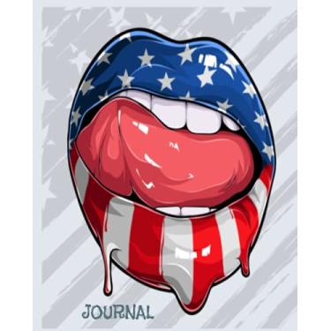 Imagem de Patriotic 4th of July Independence Day Journal: Large 240 page 8x10 Journal Notebook for school home office