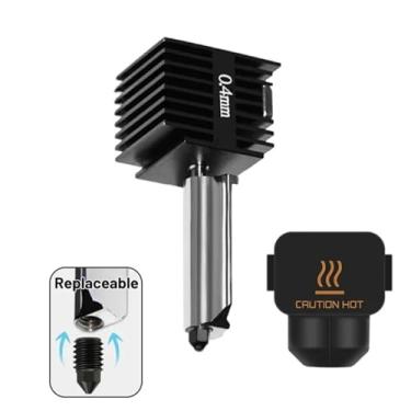 Imagem de HICTOP Hotend Para Impressoras 3D Bambu Lab A1 Series Bambu Lab A1/A1 Mini Hotend Com Um Bico De Aço Temperado De 0,4 Mm E Capa De Silicone