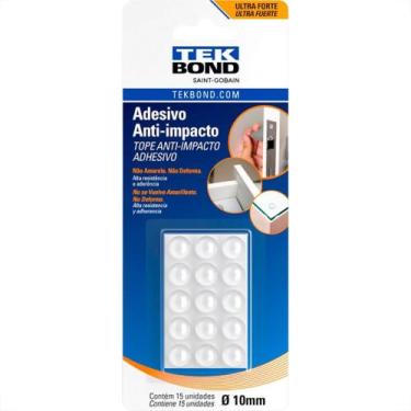 Imagem de Anti Impacto Adesivo Tekbond Gota 10Mm Com 15 Pecas