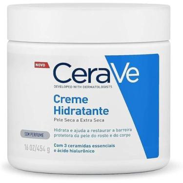 Imagem de CeraVe, Creme Hidratante Corporal, com textura Cremosa e Ácido Hialurô