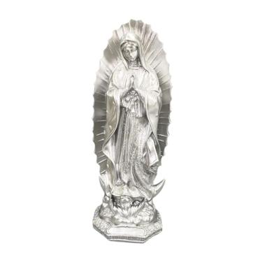 Imagem de FLCPJGV Estátua de Maria Santíssima Escultura Religiosa Nossa Senhora de Fátima Estatueta para Sala de Estar, Style C