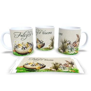 Imagem de Canecas de Porcelana Personalizada Páscoa Presentes Criativos e Cheios de Carinho