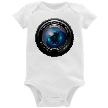 Imagem de Body Bebê Lente Câmera - Foca na Moda, Branco, G