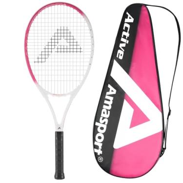 Imagem de AMA SPORT Raquetes de tênis ativas - 68 cm, raquete de tênis para iniciantes, intermediários, rosa